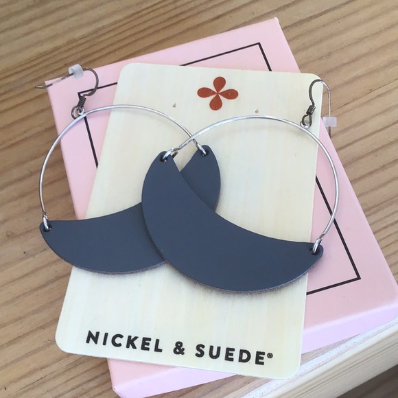 nickel & suede Jewelry - New Nickel & Suede Silver Hardware Aster Earrings
